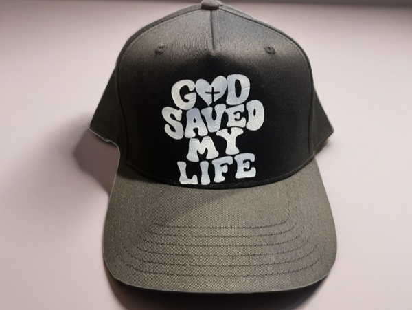 God Saved my life Ball Cap describes the unwavering love God has for us!